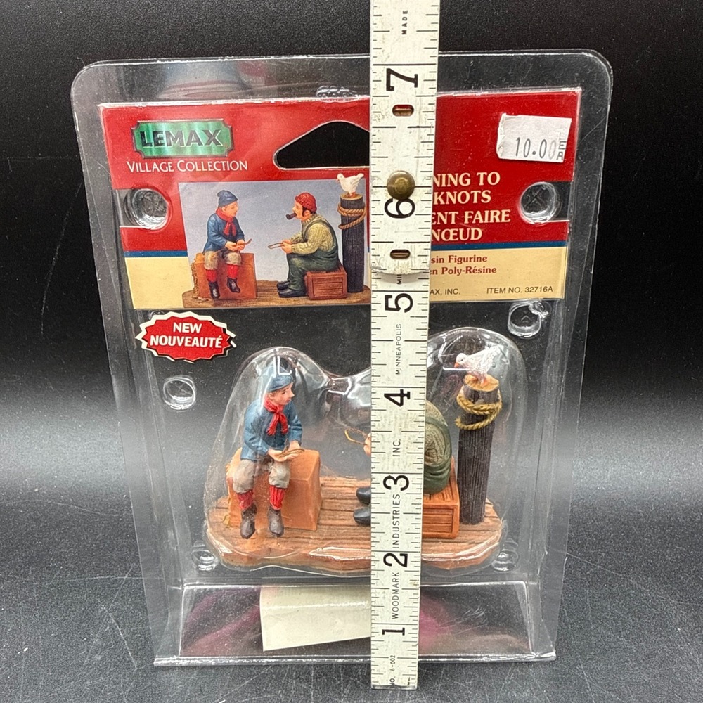 NEW Lemax Christmas Village Accessory Learning to the Knots 32716A -2003 Ship - Picture 4 of 4